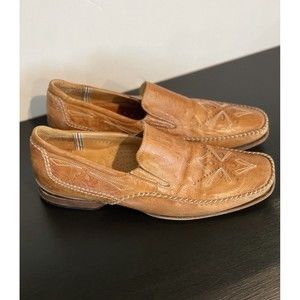 VTG Galizio Torresi Stitched Leather Loafers Men’s EU 43/US 10 Made In Italy